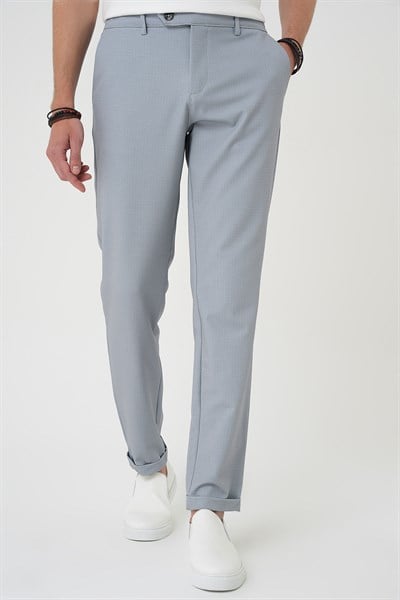 Comfort Fit Rahat Kalıp Beli Lastikli Gri Jogger Pantolon  P 1181