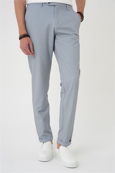 Comfort Fit Rahat Kalıp Beli Lastikli Gri Jogger Pantolon  P 1181