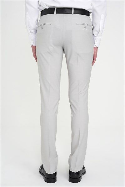 Comfort Fit Rahat Kalıp Esnek %97 Yün Klasik Düz Taş Kumaş Pantolon P 1191