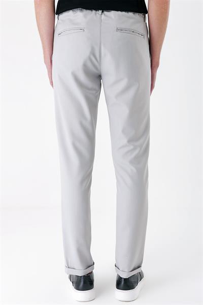 Comfort Fit Yan Cep Beli Lastikli Esnek Pamuk Taş Jogger Pantolon P 1143