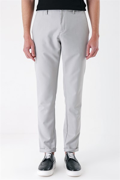 Comfort Fit Yan Cep Beli Lastikli Esnek Pamuk Taş Jogger Pantolon P 1143
