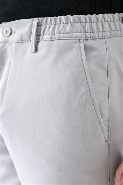 Comfort Fit Yan Cep Beli Lastikli Esnek Pamuk Taş Jogger Pantolon P 1143