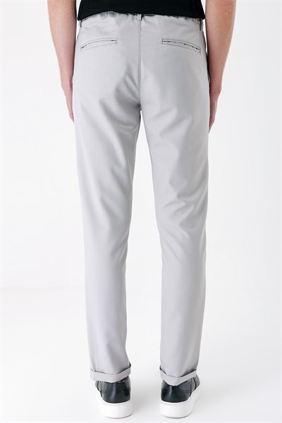 Comfort Fit Yan Cep Beli Lastikli Esnek Pamuk Taş Jogger Pantolon P 1143