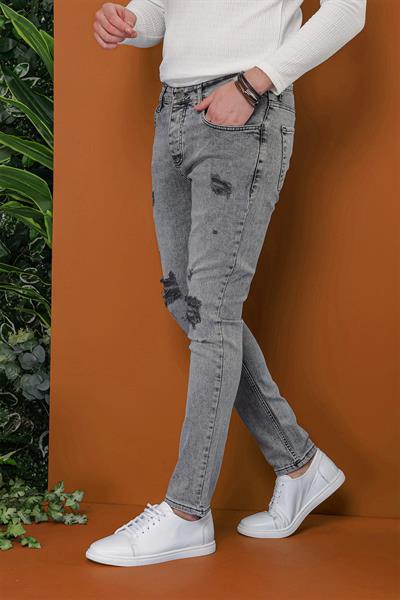 DENİM PNT 118 Gri Jean Pantolon