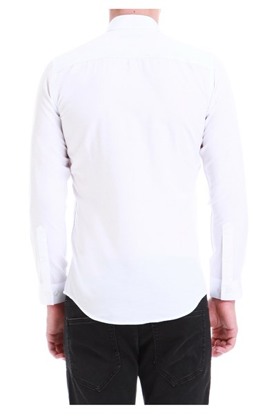 G 1397 Slim Fit Beyaz Spor Gömlek