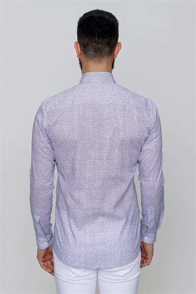 G 1472 Slim Fit Beyaz Spor Gömlek