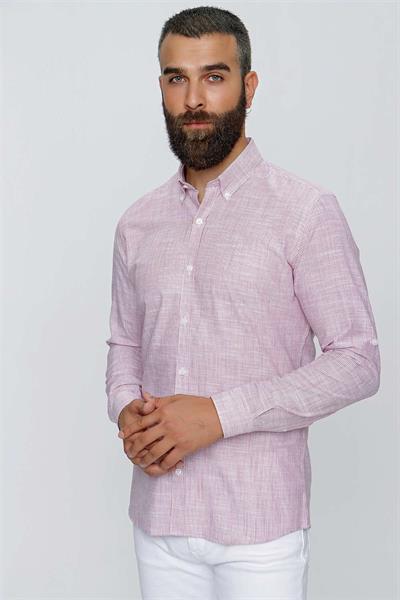 G 1513 Slim Fit Beyaz Spor Gömlek