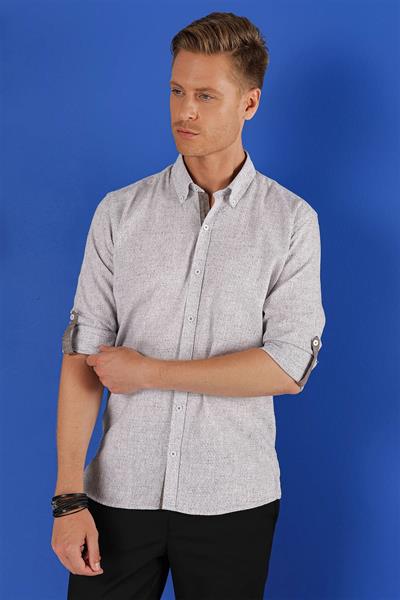 G 1555 Slim Fit Vizon Klasik Gömlek
