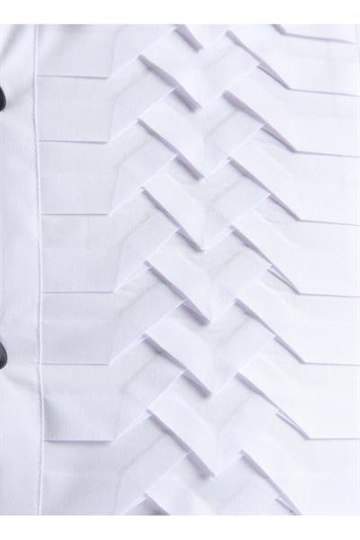 GK 503 Slim Fit Beyaz Klasik Gömlek