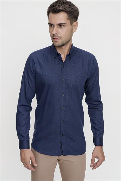 GK 620 Siyah Klasik Gömlek