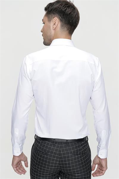 GK 625 Beyaz Klasik Gömlek