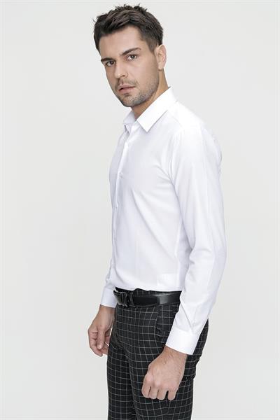 GK 625 Beyaz Klasik Gömlek