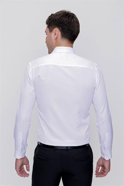 GK 627 Beyaz Klasik Gömlek