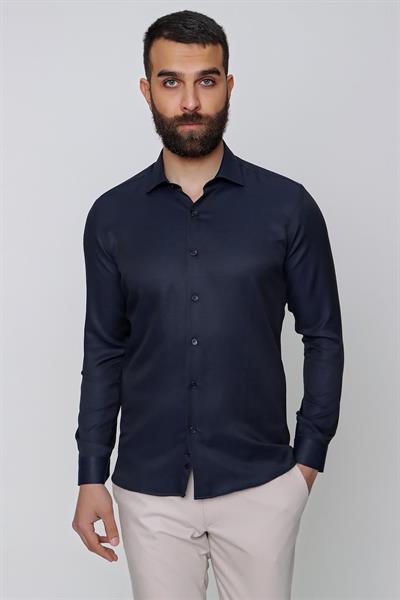 GK 632 Siyah Klasik Gömlek