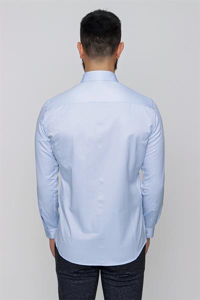GK 634 Mavi Klasik Gömlek