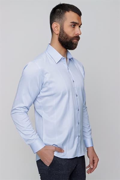 GK 634 Mavi Klasik Gömlek