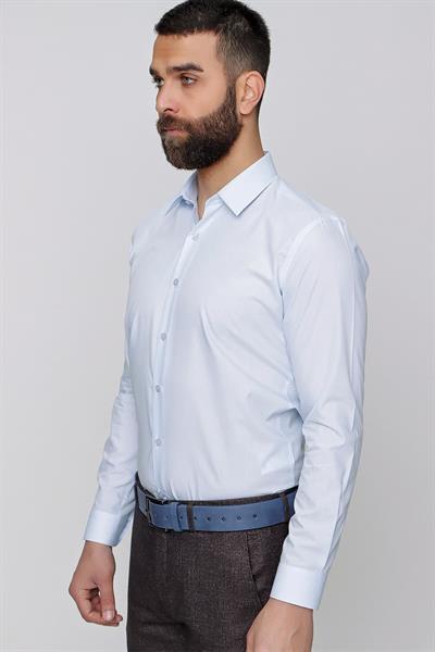 GK 636 Mavi Klasik Gömlek