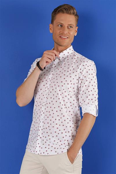 GK 656 Beyaz Klasik Gömlek