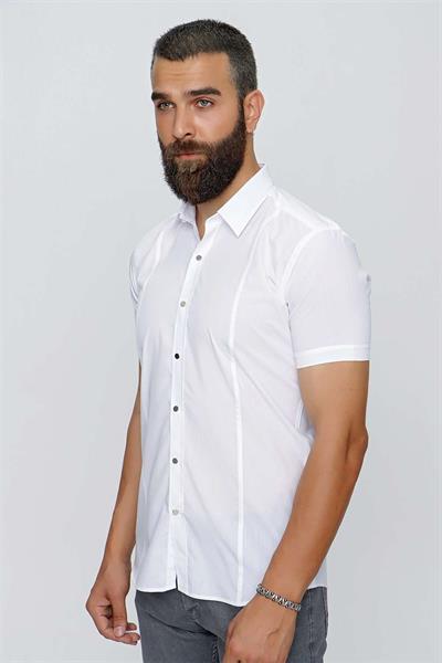 GK 659 Beyaz Klasik Gömlek