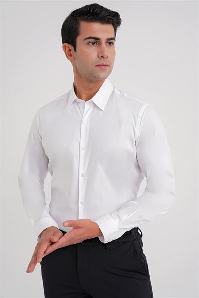 GK 747 GÖMLEK Slim BEYAZ KLASİK