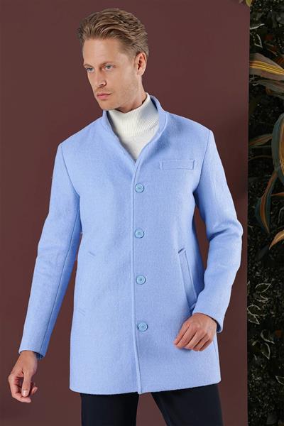 KA 079 Slim Fit Mavi Spor Kaban