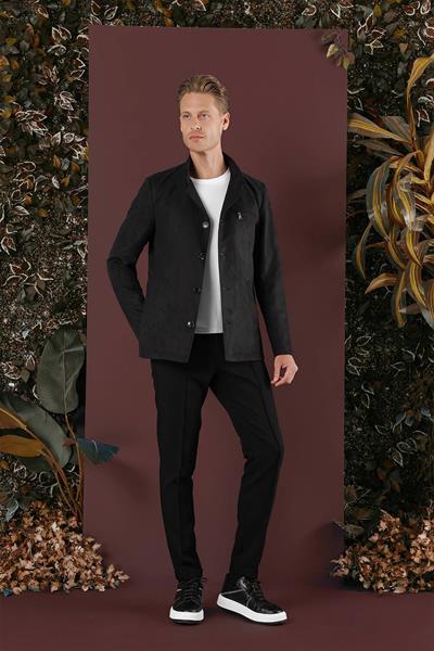 KA 080 Slim Fit Siyah Spor Kaban