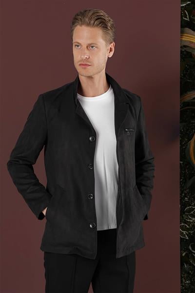 KA 080 Slim Fit Siyah Spor Kaban