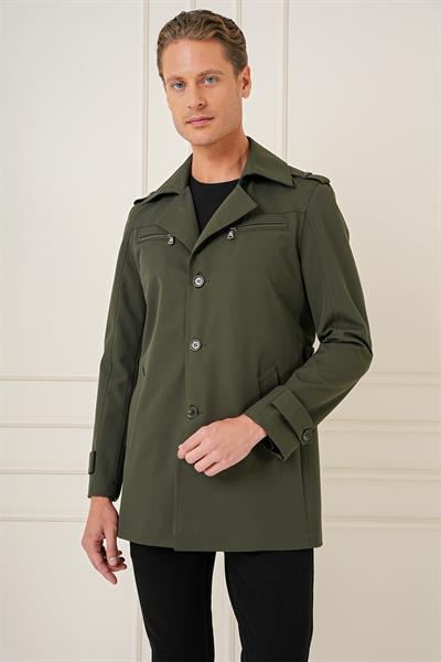 KA 086 Slim Fit Haki Spor Kaban