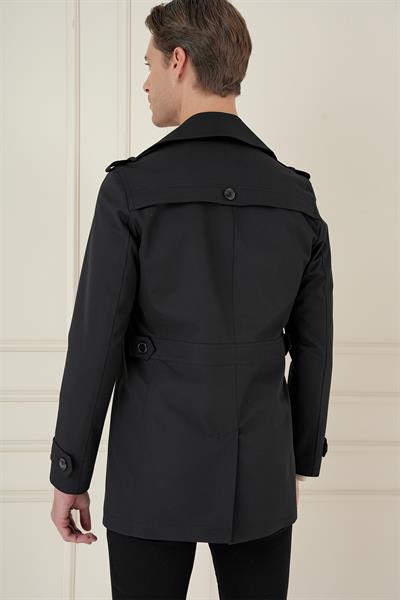 KA 086 Slim Fit Siyah Spor Kaban