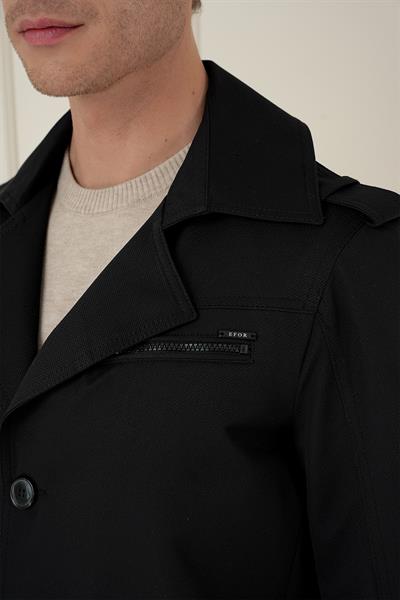 KA 086 Slim Fit Siyah Spor Kaban