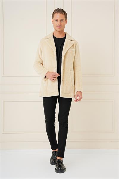 KA 087 Slim Fit Bej Spor Kaban