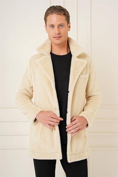 KA 087 Slim Fit Bej Spor Kaban