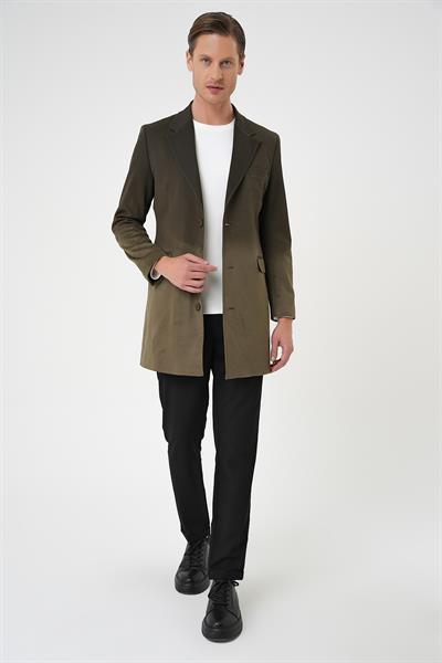 KA 088 Slim Fit Haki Spor Kaban