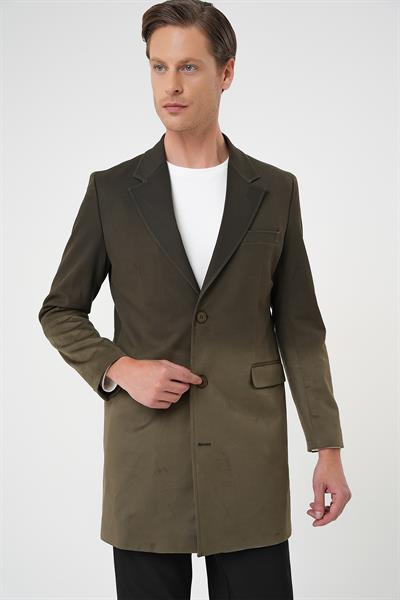 KA 088 Slim Fit Haki Spor Kaban