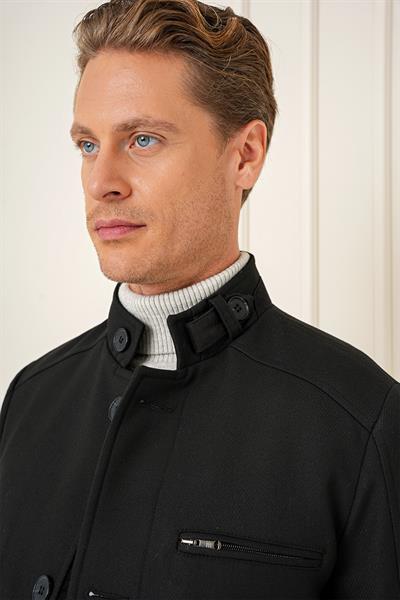 KA 089 Slim Fit Siyah Spor Kaban