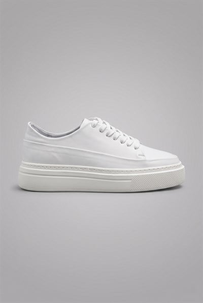 Kalın Eva Tabanlı Bağcıklı Beyaz Sneaker Ayakkabı 2026-17