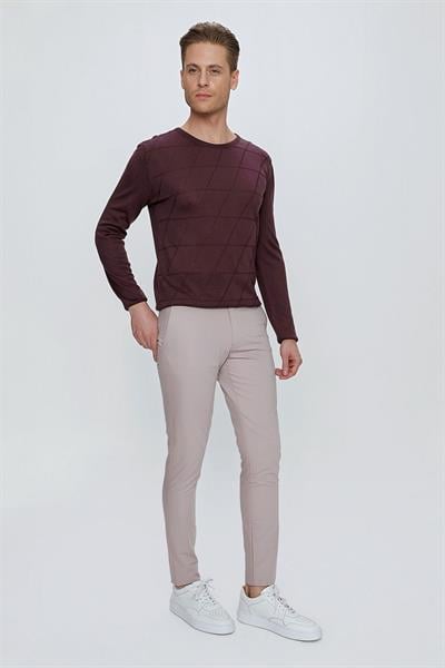 P 1077 Slim Fit Gri Spor Pantolon