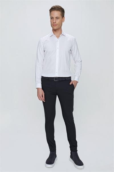 P 1077 Slim Fit Lacivert Spor Pantolon