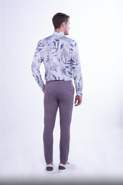 P 1078 Slim Fit Lila Spor Pantolon