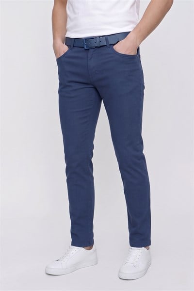P 1087 Slim Fit Lacivert Spor Pantolon