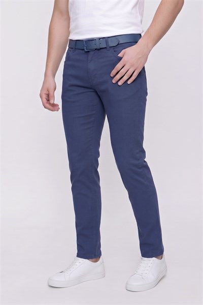 P 1087 Slim Fit Lacivert Spor Pantolon