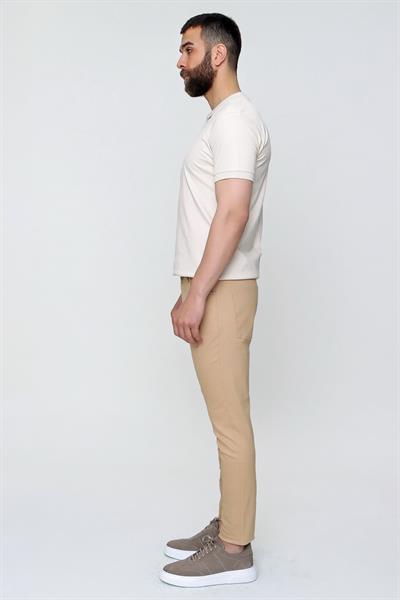 P 1089 Slim Fit Camel Spor Pantolon