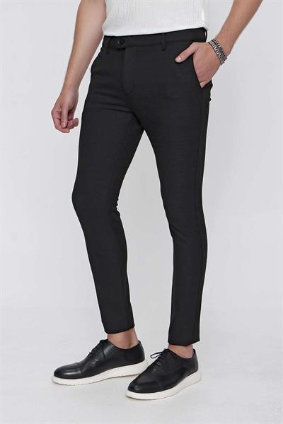 P 1098 Slim Fit Siyah Spor Pantolon