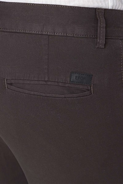 P 1100 Slim Fit Kahve Spor Pantolon