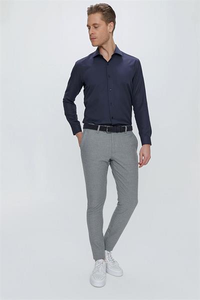 P 1103 Slim Fit Gri Spor Pantolon