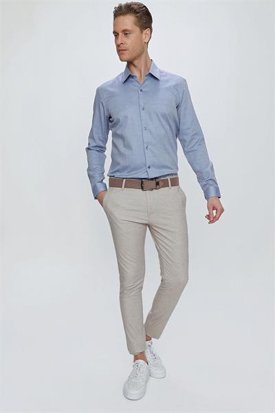 P 1111 Slim Fit Bej Spor Pantolon