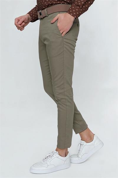 P 1112 Slim Fit Haki Spor Pantolon