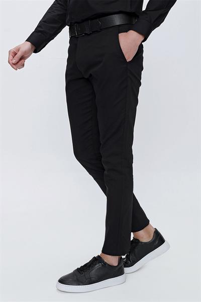 P 1112 Slim Fit Siyah Spor Pantolon