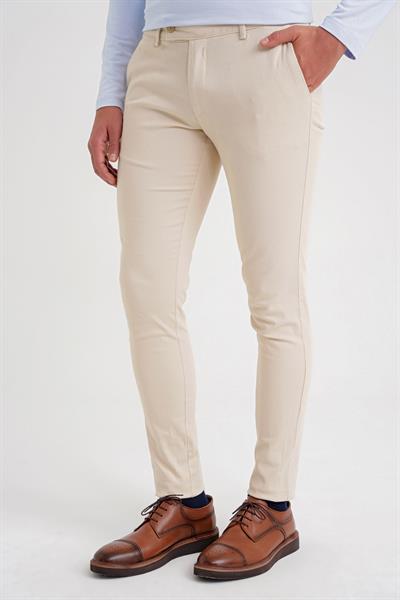 P 1124  PANTOLON Slim BEJ CASUAL