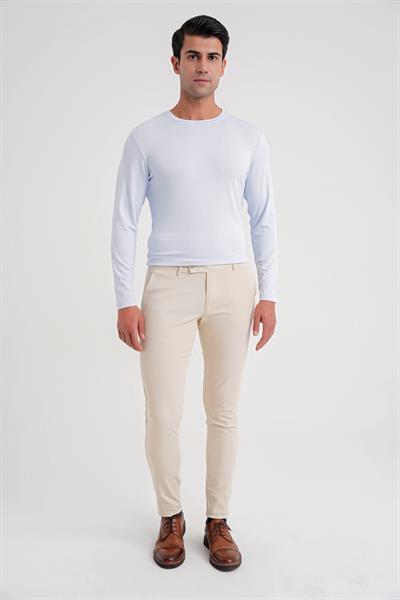 P 1124  PANTOLON Slim BEJ CASUAL